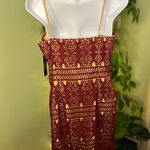 LULU’S Adara Burgundy Crochet Lace Mini Dress NWT Size Medium Red Photo 4