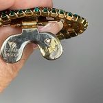 Vintage Musi bejeweled dress clip. Green Photo 4