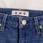 AMO Tie Ankle Jeans Medium Vintage Blue Denim Size 27 Photo 3