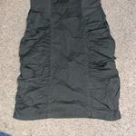 XCVI Wearables Raymond Sleeveless Ruched Poplin + Jersey Dress Green Small Photo 3