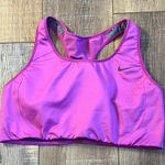 Nike Dri Fit Women's Magenta Sports Bra w/Mesh Back Size Large Photo 0