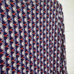 Bobeau Women's Geometric Print 3/4 Sleeve Babydoll Dress Size L Photo 7