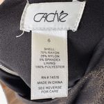 Cache Women's Sheath Dress Size 6 Metallic Copper Brown Midi Length Party Photo 3