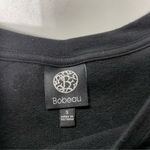 Bobeau  - cotton sweatshirt black crochet shoulder Ruffles detail Sz Small Photo 6