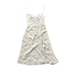 Reformation  Juliette Ivory Sweetheart Neckline Midi Dress High Slit Photo 4