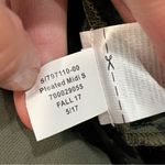 Banana Republic NEW Olive Green & Black Cheetah Animal Print Pleated Midi Skirt Photo 9