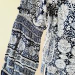 Anthropologie Anthro Fig & Flower blue medallion small tunic Photo 3