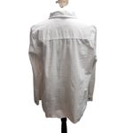 d&co denim company white button down long sleeve shirt women's size L Size L Photo 3