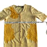 7th Avenue New York & CO. Women's Yellow Cardigan Short Sleeve Bottom Photo 4