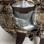 Michael Kors Authentic Natural Brown Python Rehearsal Drawstring Shoulder Bag Photo 12