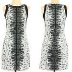 REED White Boa Scuba Mini Dress Size Medium Black Photo 11