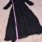 Taylor Black Long Sleeve Pleated Dress Size 8 Photo 7