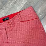 The Limited  Printed Herringbone Knit Ankle Crop Pants Coral Red Size 4 Photo 3