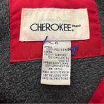 Cherokee Vintage 90s Y2K  Quilted Button Front Jacket Retro Utility Style Red XL Photo 2