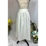 Piombo Tie Wrap Around Midi Skirt Ivory size 2 White Photo 2