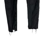 AGOLDE Toni Mid-Rise Slim Straight Raw Hem Ankle Jeans Feral Black Size 26 Photo 4