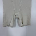 SKIMS  Cream Ribbed Boxer Shorts Photo 7