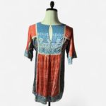 Sundance  Bohemian Mini Dress Paisley Floral Embroidered S‎ Photo 2