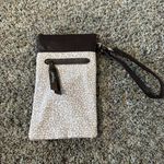 Thirty One Neutral Colors Sunglasses Wristlet Pouch Purse Pebbled Print Photo 0