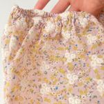 Storia Womens S Pink Floral Embroidered Puff Sleeve Crop Top Boho Cottage Fairy Photo 4