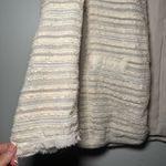 ZARA WOMAN ECRU LONG FANTASY LONGLINE BOUCLE BLAZER COAT JACKET Small Photo 1