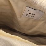 A New Day Beachy Boho Woven Ocean Blue Purse with Wooden Handles Photo 5