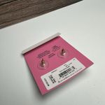 Kate Spade “opal” Glitter Square Gold Tone Pierced Stud Earrings NWT $32 Photo 2