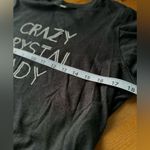Black & White Graphic Tee Crazy Crystal Lady S/M Photo 2