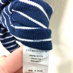 MELLODAY  Navy White Tie Front Crewneck Tee Size Small Photo 3