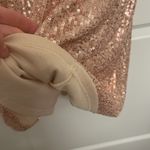 Rose Gold All Over Sequin Mini Dress Spaghetti Straps Size Small NWT Pink Photo 5