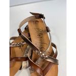 Blowfish Malibu Brown Bronze Vegan‎ Leather Ankle Strap Thong Sandals Size 7 Photo 1