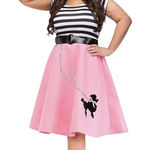 Fun World Poodle Skirt Dress Costume Womens Xlarge Soda Pop Sweetie Black Size XL Photo 0