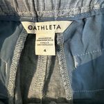 Athleta Women’s  Chambray Linen Blue Shorts Size 4 Lightweight Outdoor Beach Photo 6