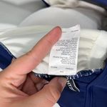 Jantzen Women's Plus Size Navy Blue & White Patterned Ruched Side Swim Top 20W Photo 4