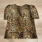 Generation Love  Julia Cheetah Leopard Print Puff Sleeve Velvet Top Size XS Photo 4