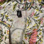 ZARA  Tunic Dress Womens Medium Pink Floral Paisley V Neck Tie Waist Cottagecore Photo 2