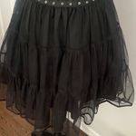 XOXO Black Studded gothic Mini Dress size-7 Photo 3
