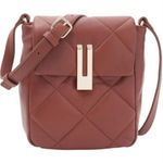 Vince Camuto  Quilted Leather Crossbody bag  -Doty chocolate‎ craving Photo 0