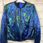 T Tahari  velvet floral bomber jacket women’s Size Small Photo 4