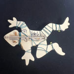 Vintage Liztech Artisan Jewelry 1997 Lizard Brooch Pin Unique Piece Silver Photo 7