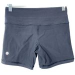 Lululemon  Groove Short *Full-On Luon Black Blue Mid Rise Athletic Shorts Size 4 Photo 12
