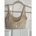 Lululemon  Womens 2 Ivory Tan Seamless Bra Photo 1