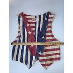 BILLINGS x VINTAGE 80s Patriotic American‎ Flag vest Size undefined Photo 1