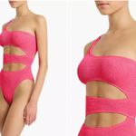 NWT Bond Eye Neon Azalea Pink Rico‎ Cutout One Shoulder One Photo 5