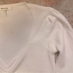 Miracle Brand Cinch Front White Sweater Photo 2