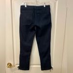 Anthropologie Leifsdottir Lace Up Ankle Dark Jeans 27 Photo 2