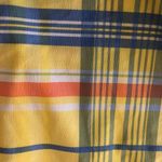 Columbia Titanium Plaid Bermuda Shorts Stretch Yellow/Blue Pockets Sz. 8 Summer Photo 5