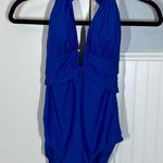 Nicole Miller NWT  One Piece Swimsuit royal blue size 8 sexy classy cruise beach Photo 0