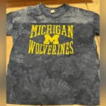 Womens Michigan wolverines blue tie dye shirt Size M Photo 0