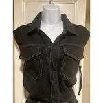 Pistola Black Denim Julia Sleeveless Mini Dress Size Small Photo 9